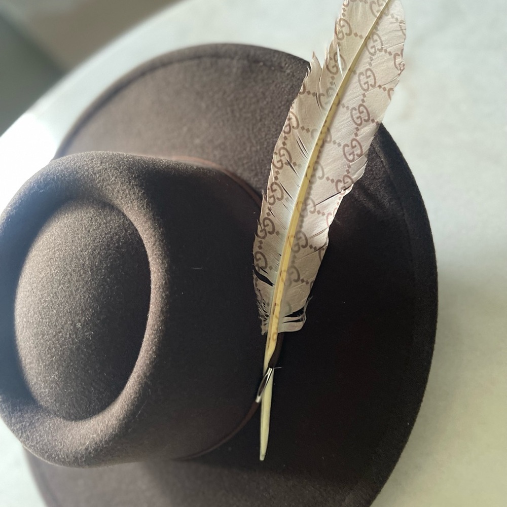 Gucci Feather Accent Hat - Picture 5 of 7